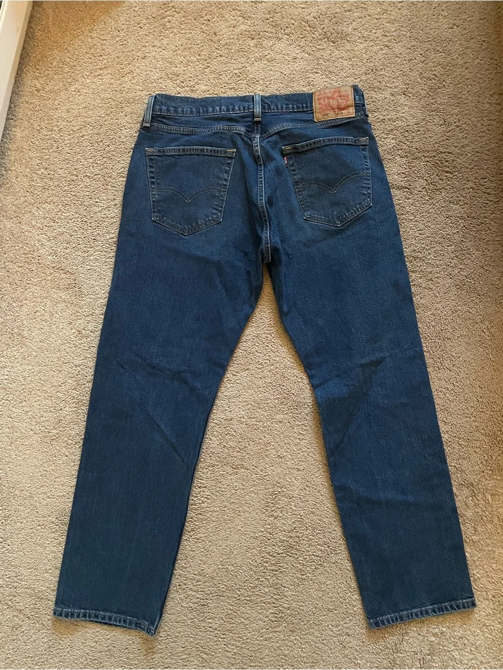 Levi's Dark Blue Straight Leg Men's Jeans